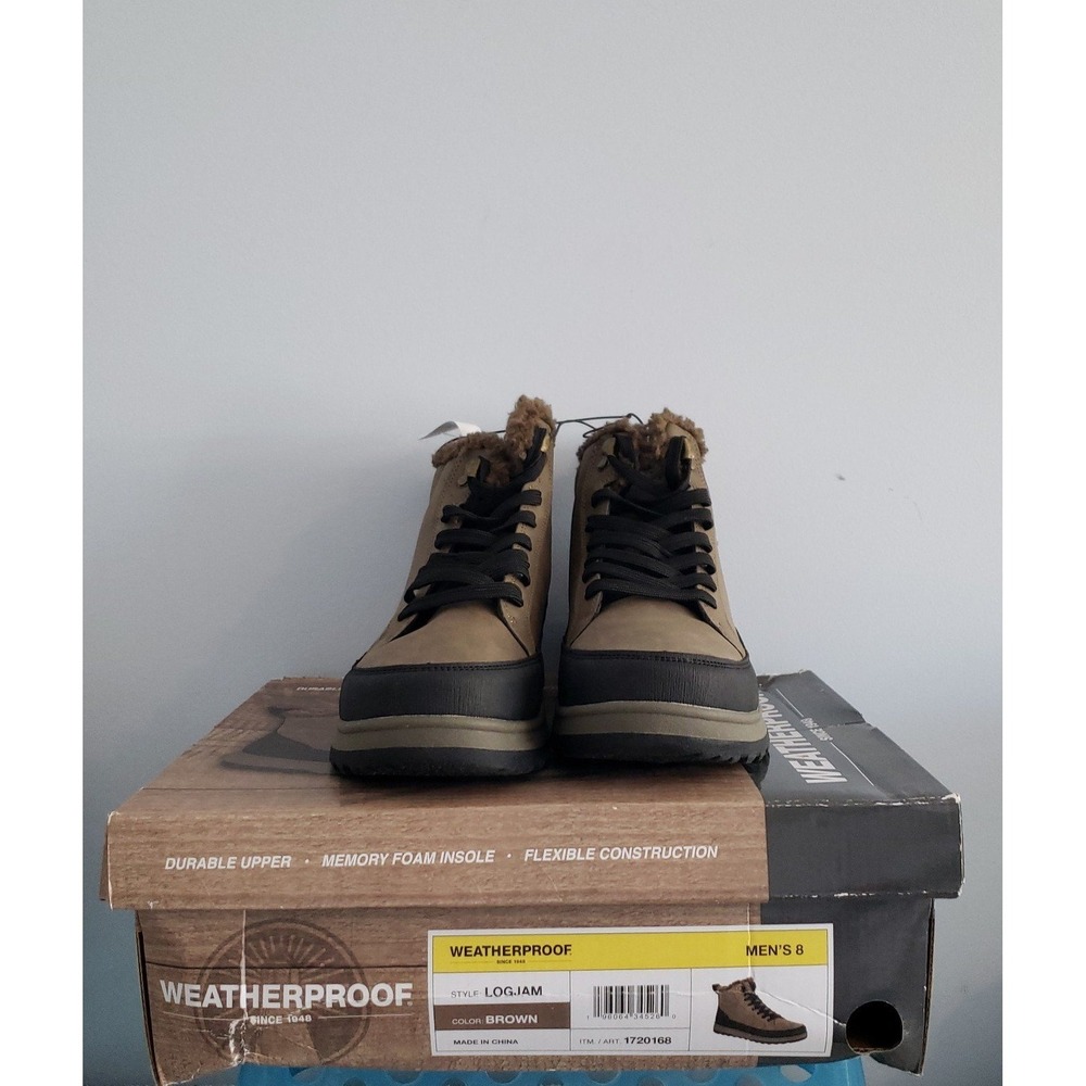 Weatherproof Mens Boots Size 8 New with tags